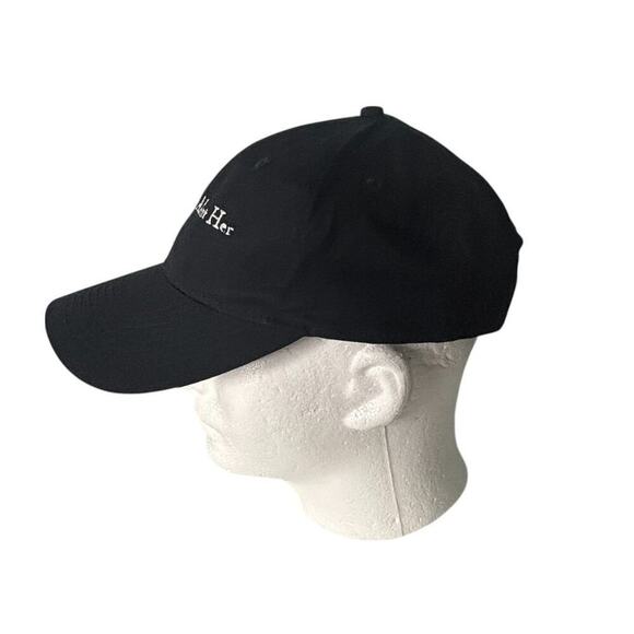 Port & Company "Something About Her" Baseball Cap Black Adjustable OS - Picture 3 of 7